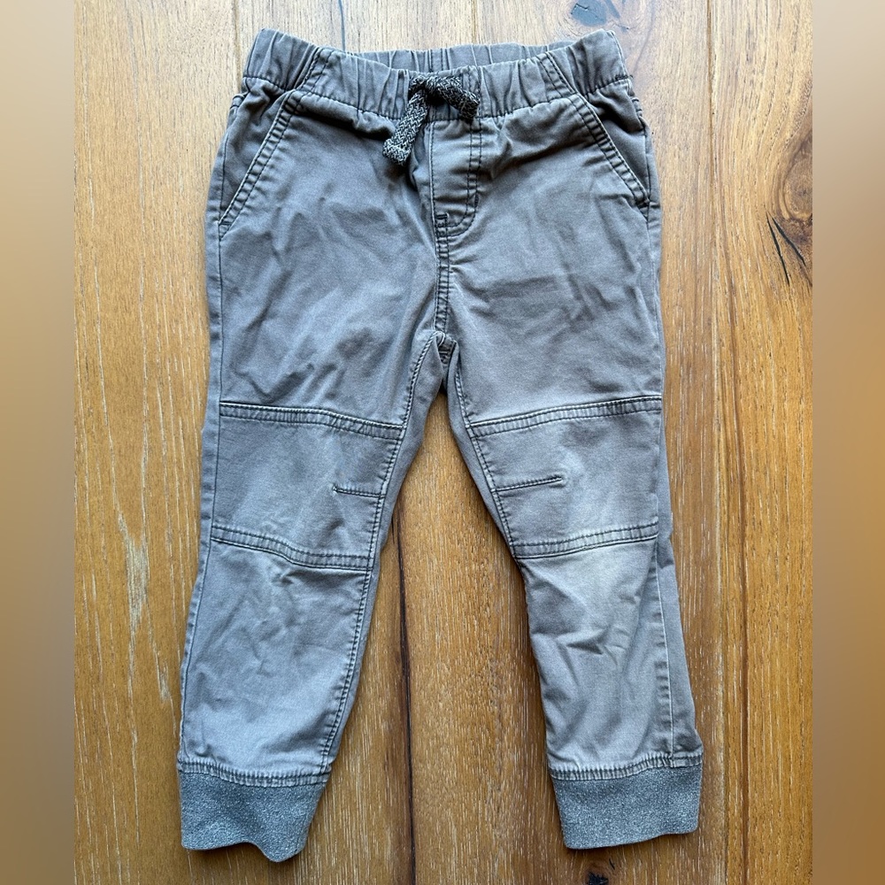Cat & Jack 3T Gray Pants with Tie Waist